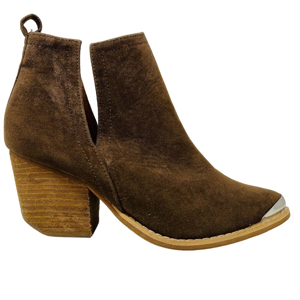 A Rider Girl Ankle Boot Shootie Bootie Metal Tipped Brown - 38